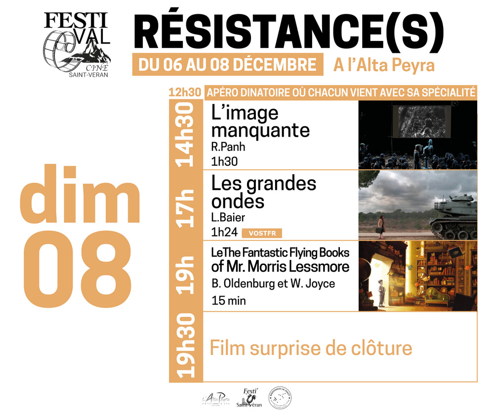 affiche samedi 8 decembre festival cine saint veran 2024